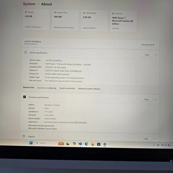 Microsoft Surface Laptop 4